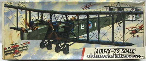 Airfix 1/72 Handley Page 0/400 Bomber - Type 3 Issue, 590 plastic model kit